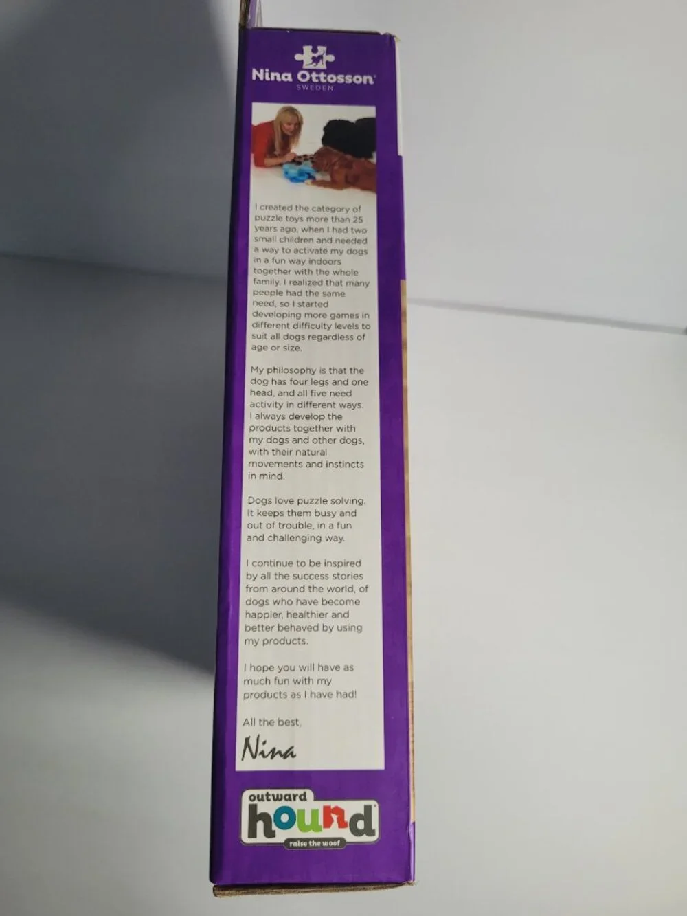 Outward Hound by Nina Ottosson Dog Brick Treat Puzzle Enrichment Toy Level 2 Int